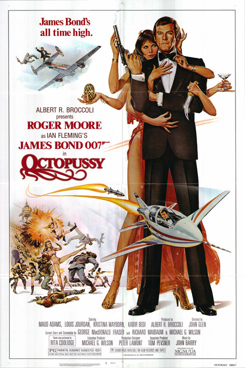 octopussy 1983 international one sheet poster folded
